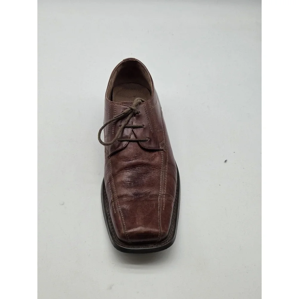 Fratelli Select Shoes Mens Size 10‎ Brown Leather Dress Oxford Square Toe